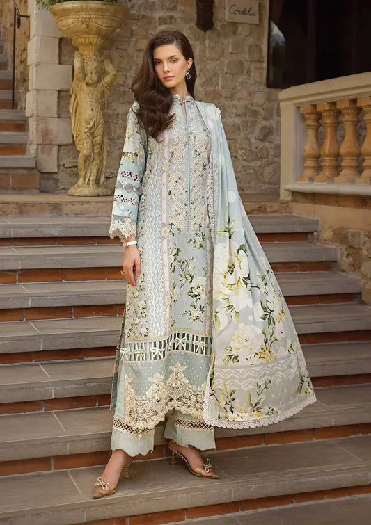 Elaf Premium | Print Chikankari 24 | ECT-05A WATERLILLY - Pakistani Designer Dress - by Elaf Premium | Type: Luxury - 100% Original at Saira Sultan