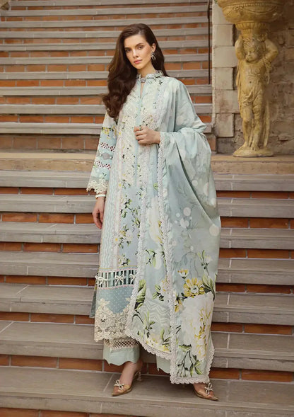 Elaf Premium | Print Chikankari 24 | ECT-05A WATERLILLY - Pakistani Designer Dress - by Elaf Premium | Type: Luxury - 100% Original at Saira Sultan