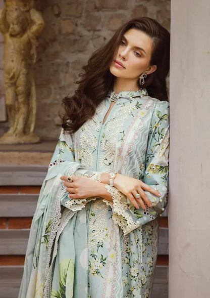 Elaf Premium | Print Chikankari 24 | ECT-05A WATERLILLY - Pakistani Designer Dress - by Elaf Premium | Type: Luxury - 100% Original at Saira Sultan