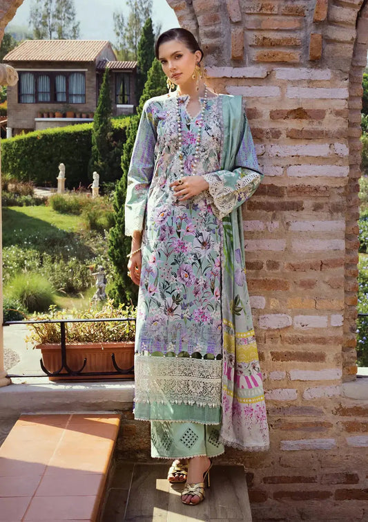 Elaf Premium | Print Chikankari 24 | ECT-03B OAK MIST - Pakistani Designer Dress - by Elaf Premium | Type: Luxury - 100% Original at Saira Sultan