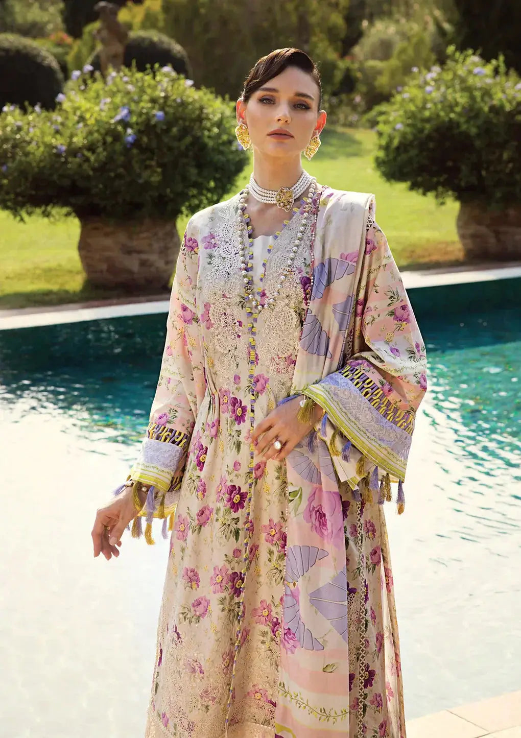 Elaf Premium | Print Chikankari 24 | ECT-06A RIVERDALE - Pakistani Designer Dress - by Elaf Premium | Type: Luxury - 100% Original at Saira Sultan