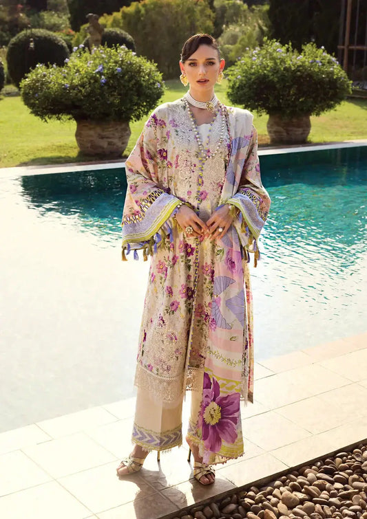 Elaf Premium | Print Chikankari 24 | ECT-06A RIVERDALE - Pakistani Designer Dress - by Elaf Premium | Type: Luxury - 100% Original at Saira Sultan