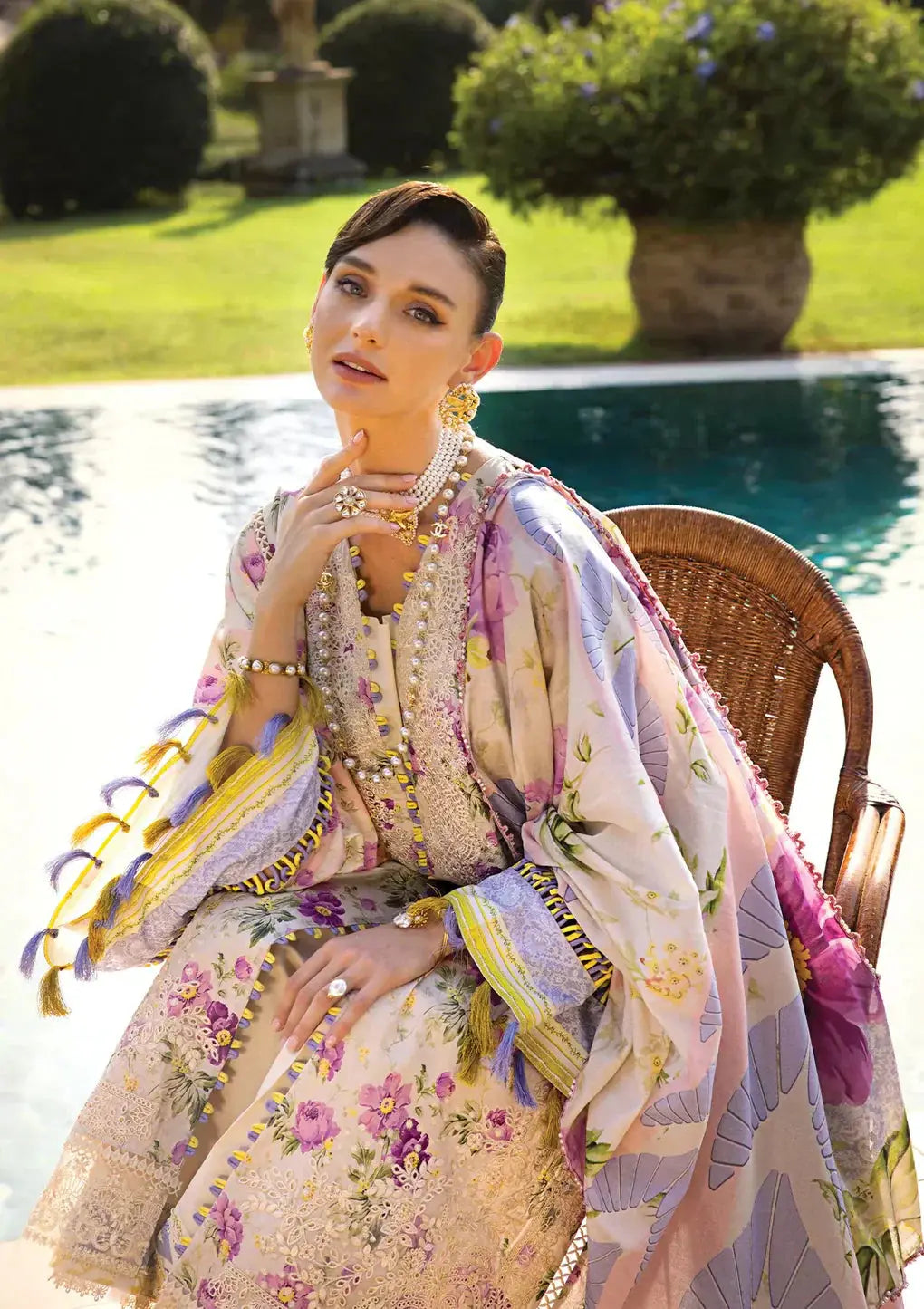 Elaf Premium | Print Chikankari 24 | ECT-06A RIVERDALE - Pakistani Designer Dress - by Elaf Premium | Type: Luxury - 100% Original at Saira Sultan