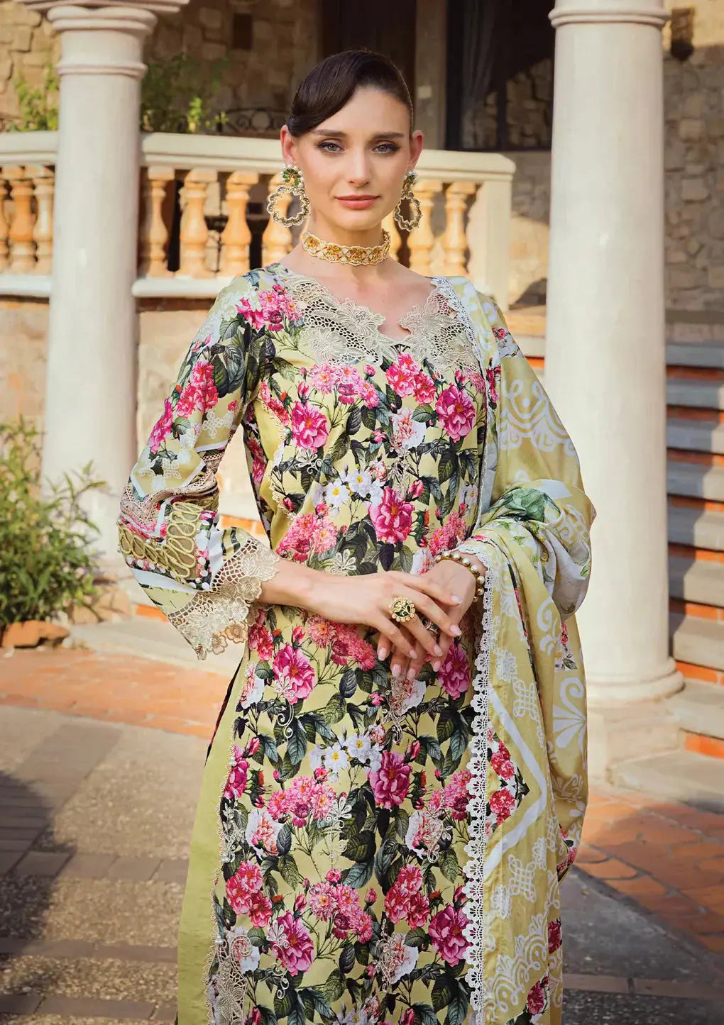 Elaf Premium | Print Chikankari 24 | ECT-01B CHARM - Pakistani Designer Dress - by Elaf Premium | Type: Luxury - 100% Original at Saira Sultan