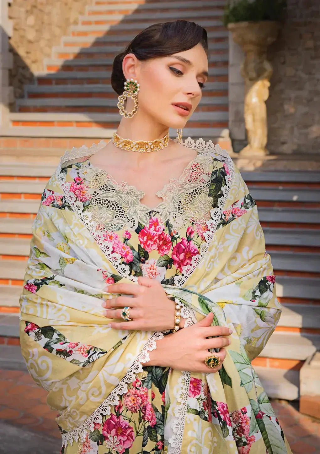 Elaf Premium | Print Chikankari 24 | ECT-01B CHARM - Pakistani Designer Dress - by Elaf Premium | Type: Luxury - 100% Original at Saira Sultan