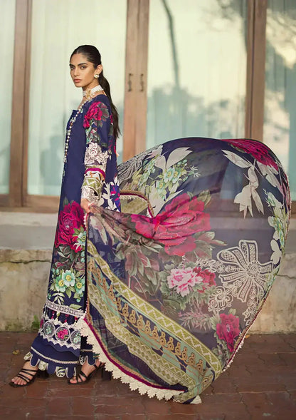 Elaf Premium | Signature Embroidered Lawn 24 | ESL-08A SINCLAIR - Pakistani Designer Dress - by Elaf Premium | Type: Luxury - 100% Original at Saira Sultan