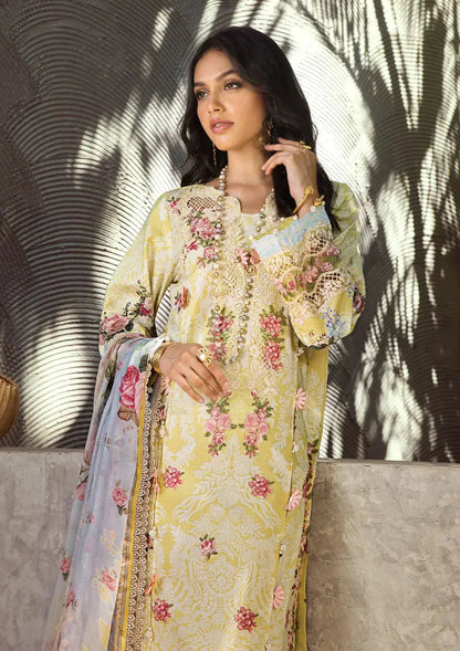 Elaf Premium | Signature Embroidered Lawn 24 | ESL-02A PIXIE DUST - Pakistani Designer Dress - by Elaf Premium | Type: Luxury - 100% Original at Saira Sultan