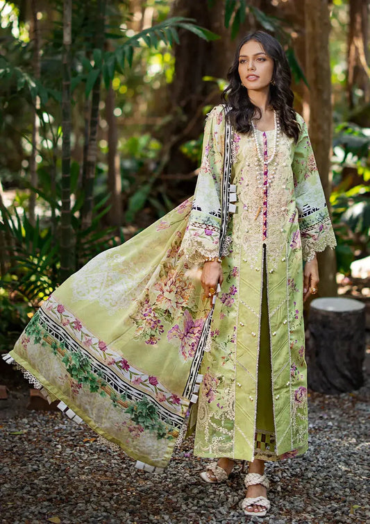 Elaf Premium | Signature Embroidered Lawn 24 | ESL-03B CLARISSE - Pakistani Designer Dress - by Elaf Premium | Type: Luxury - 100% Original at Saira Sultan