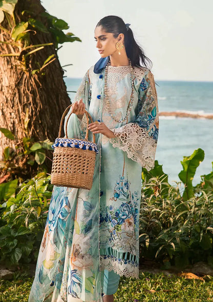 Elaf Premium | Signature Embroidered Lawn 24 | ESL-07B HEAVEN'S MIST - Pakistani Designer Dress - by Elaf Premium | Type: Luxury - 100% Original at Saira Sultan
