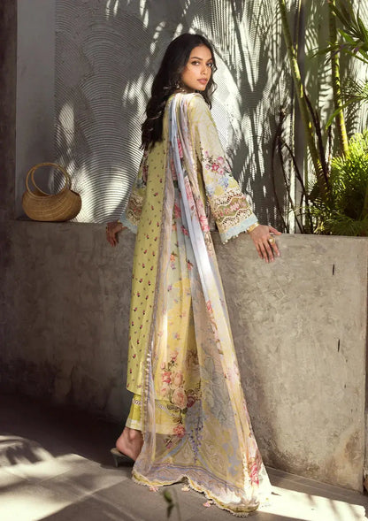 Elaf Premium | Signature Embroidered Lawn 24 | ESL-02A PIXIE DUST - Pakistani Designer Dress - by Elaf Premium | Type: Luxury - 100% Original at Saira Sultan