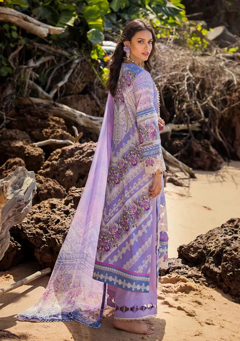 Elaf Premium | Signature Embroidered Lawn 24 | ESL-04A MADEMOISELLE - Pakistani Designer Dress - by Elaf Premium | Type: Luxury - 100% Original at Saira Sultan