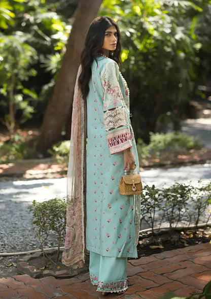 Elaf Premium | Signature Embroidered Lawn 24 | ESL-02B PEARLY ESSENCE - Pakistani Designer Dress - by Elaf Premium | Type: Luxury - 100% Original at Saira Sultan