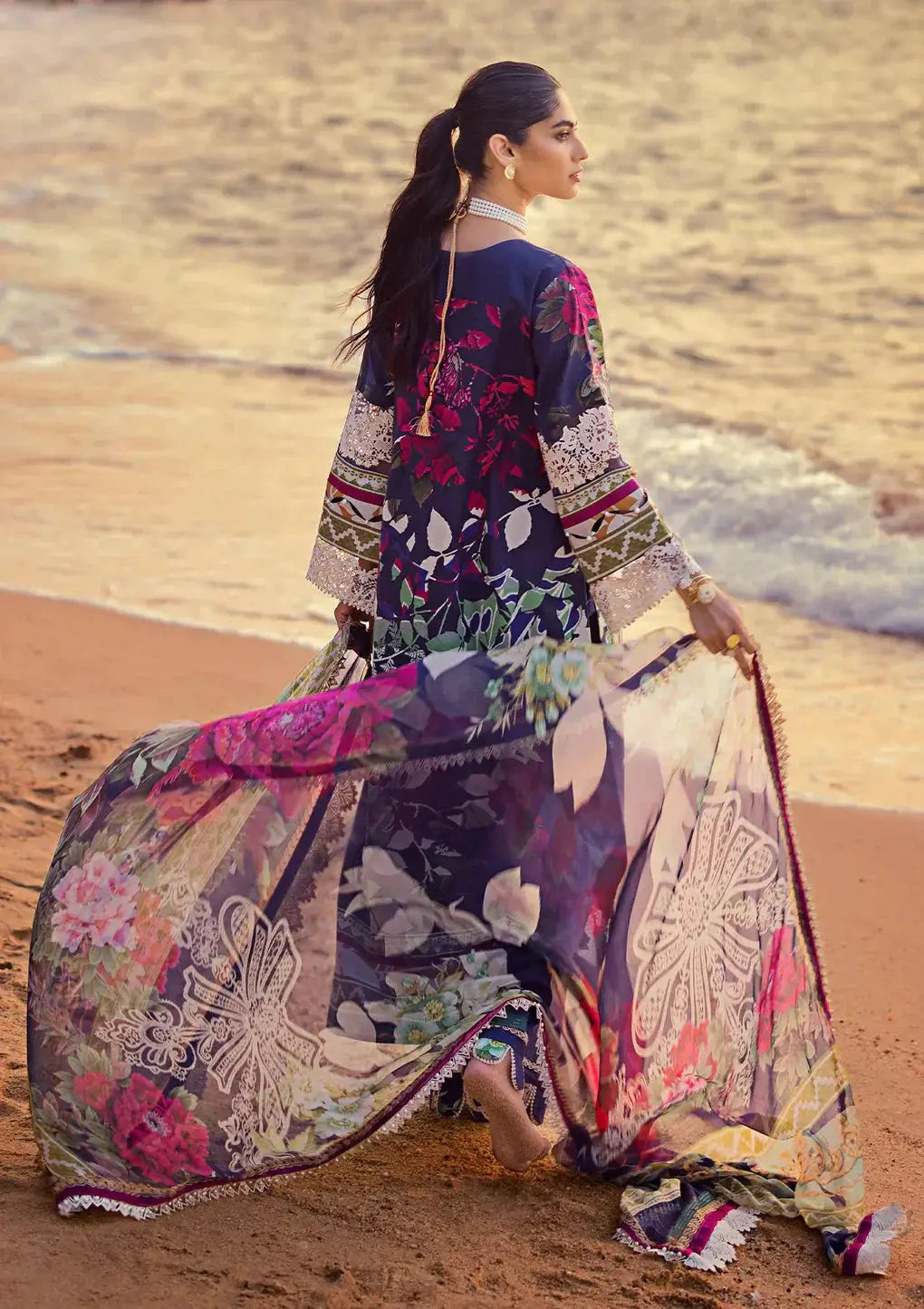 Elaf Premium | Signature Embroidered Lawn 24 | ESL-08A SINCLAIR - Pakistani Designer Dress - by Elaf Premium | Type: Luxury - 100% Original at Saira Sultan