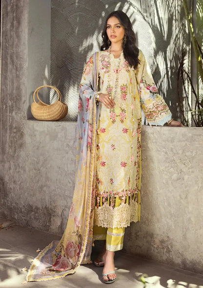 Elaf Premium | Signature Embroidered Lawn 24 | ESL-02A PIXIE DUST - Pakistani Designer Dress - by Elaf Premium | Type: Luxury - 100% Original at Saira Sultan