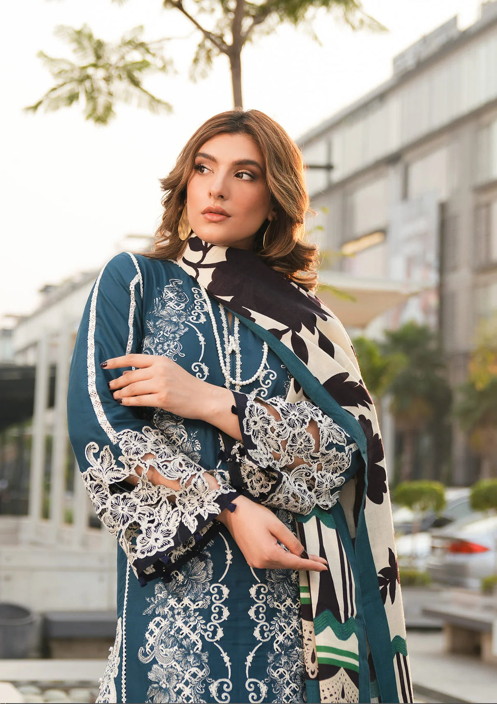 Elaf Premium | Winter Pashmina Shawl Collection | EPW-1B Heartfelt Whisper - Pakistani Designer Dress - by Elaf Premium | Type: Ladies Clothes - 100% Original at Saira Sultan