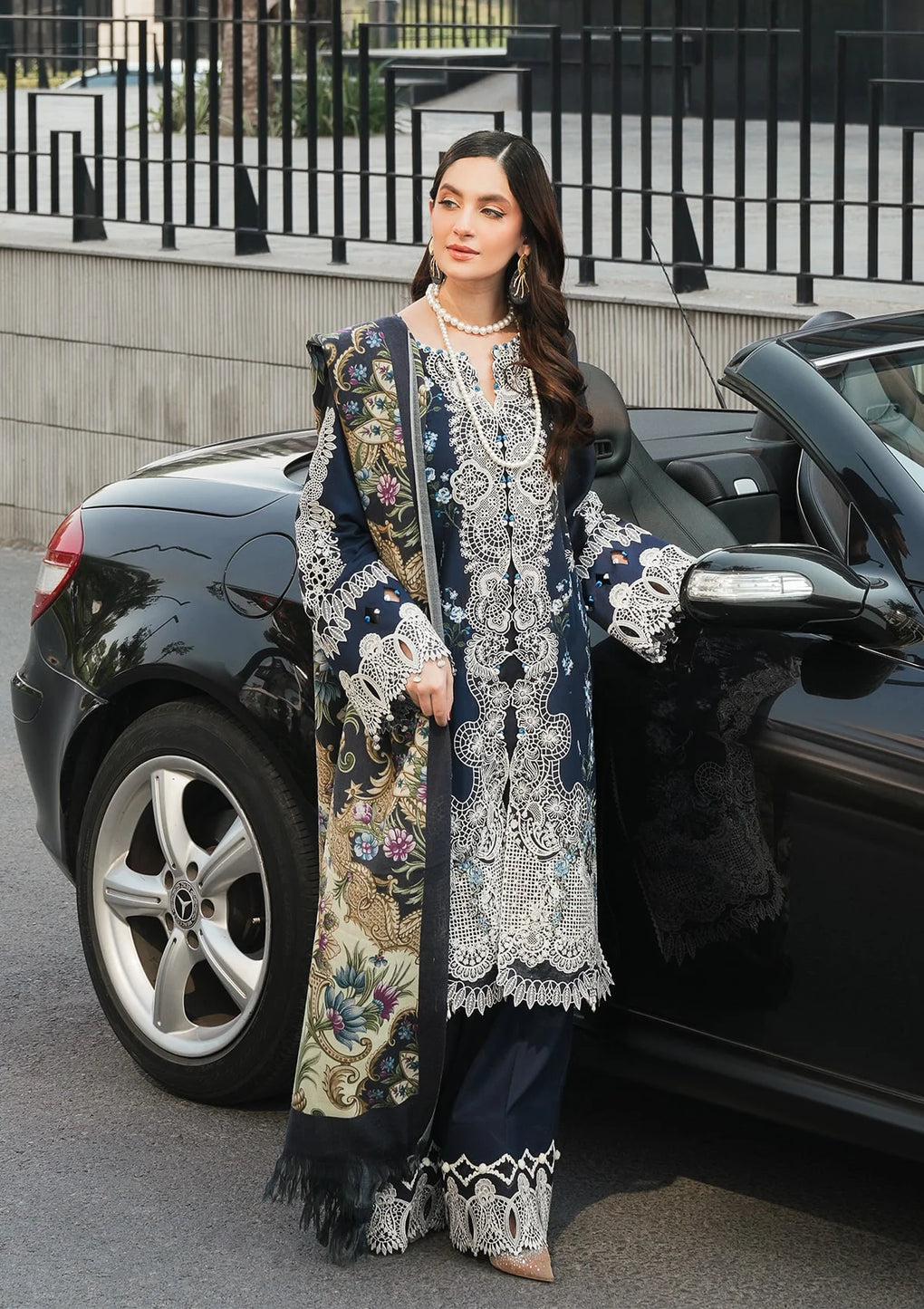 Elaf Premium | Winter Pashmina Shawl Collection | EPW-3B Dreamy Embrace - Pakistani Designer Dress - by Elaf Premium | Type: Ladies Clothes - 100% Original at Saira Sultan