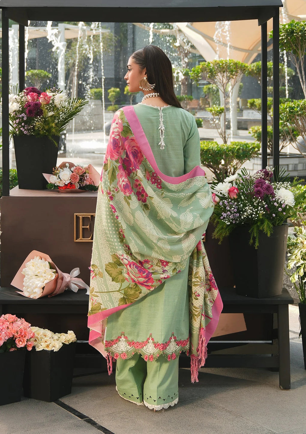 Elaf Premium | Winter Pashmina Shawl Collection | EPW-7A Passionate Dance - Pakistani Designer Dress - by Elaf Premium | Type: Ladies Clothes - 100% Original at Saira Sultan