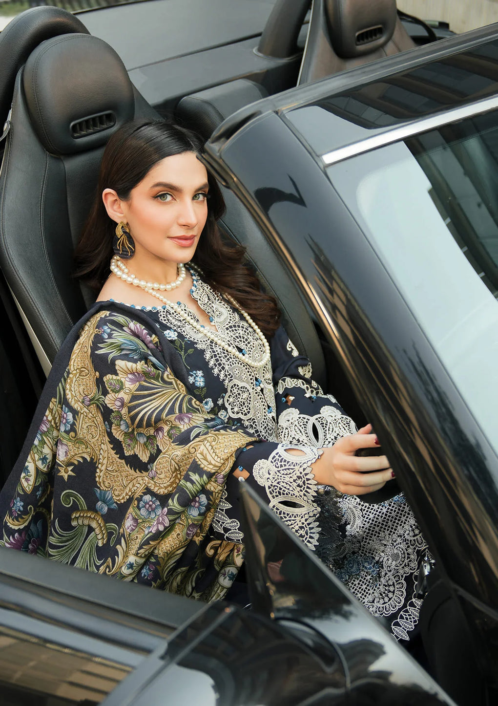 Elaf Premium | Winter Pashmina Shawl Collection | EPW-3B Dreamy Embrace - Pakistani Designer Dress - by Elaf Premium | Type: Ladies Clothes - 100% Original at Saira Sultan