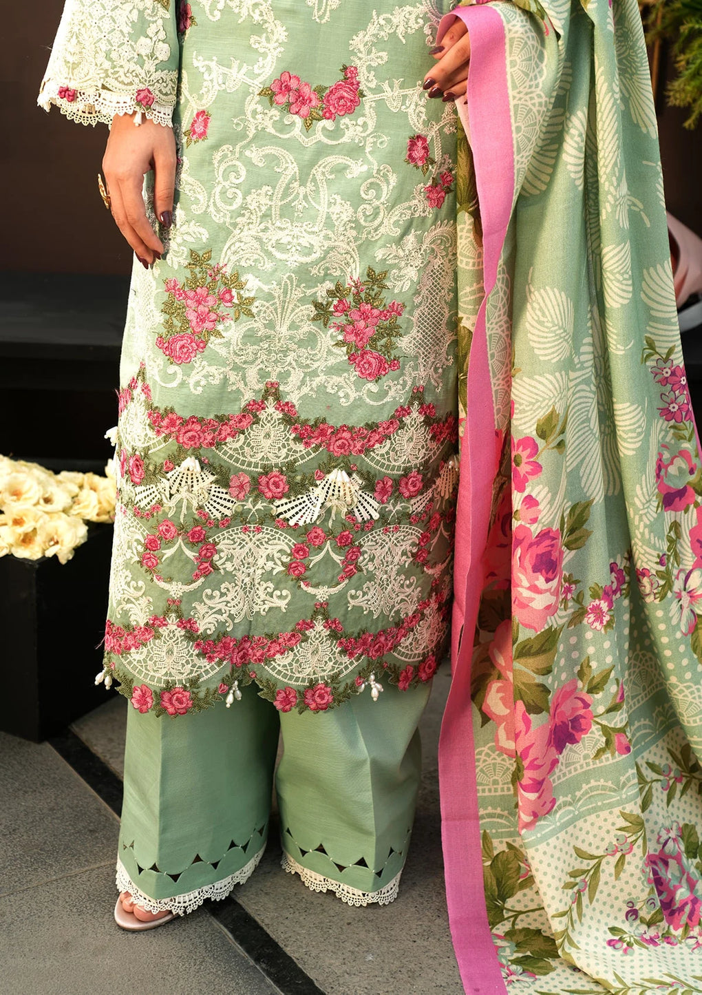 Elaf Premium | Winter Pashmina Shawl Collection | EPW-7A Passionate Dance - Pakistani Designer Dress - by Elaf Premium | Type: Ladies Clothes - 100% Original at Saira Sultan