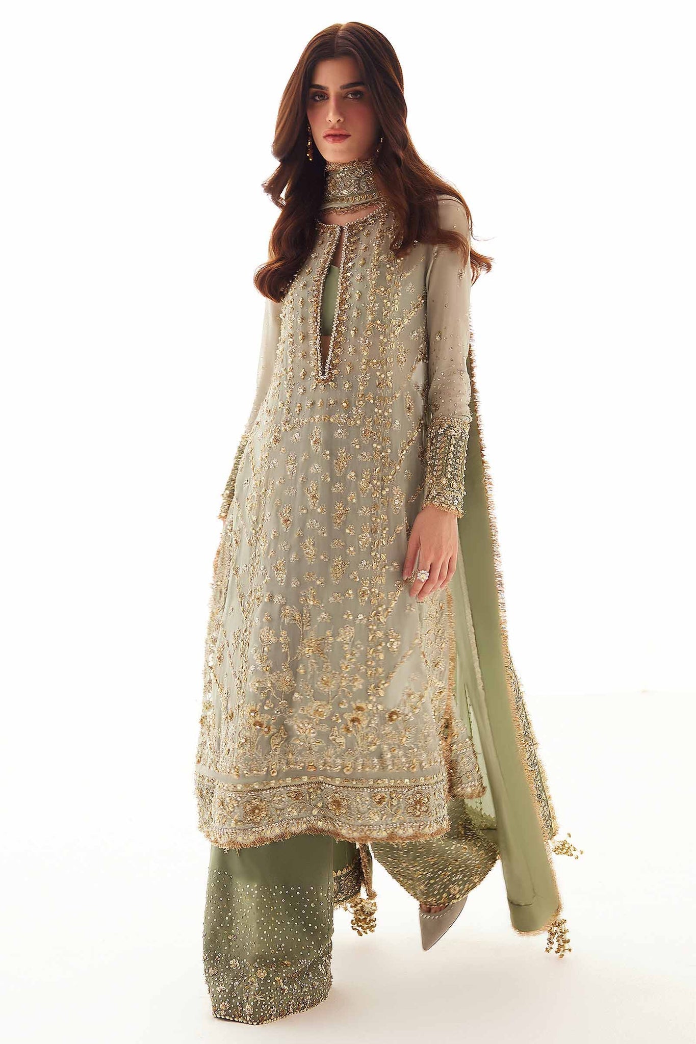Elan | Elitarie Wedding Formals | V‰RONIQUE  (EP-21217) - Pakistani Designer Dress - by Elan | Type: Ladies Clothes - 100% Original at Saira Sultan