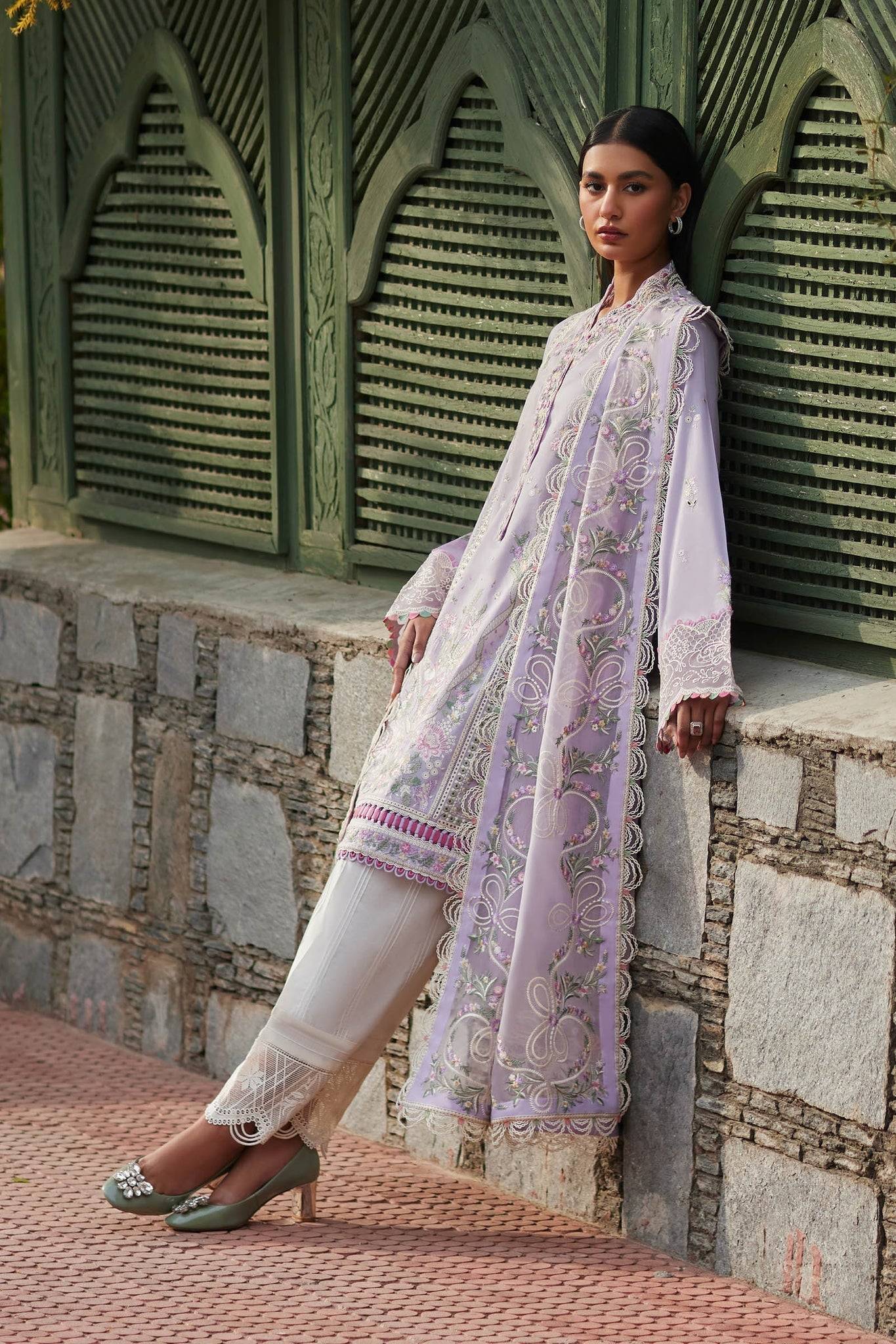 Elan | Lawn24 | ZENEL (EL24-08 A) - Pakistani Designer Dress - by Elan | Type: Luxury - 100% Original at Saira Sultan