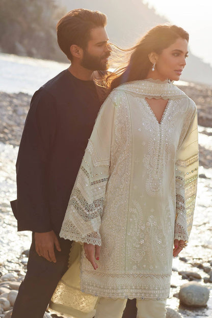 Elan | Lawn24 | ZEINA (EL24-12 A) - Pakistani Designer Dress - by Elan | Type: Luxury - 100% Original at Saira Sultan