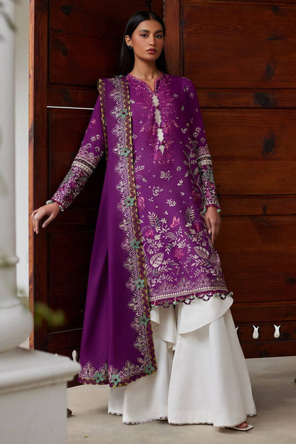 Elan | Lawn24 |QISTINA (EL24-03 A) - Pakistani Designer Dress - by Elan | Type: Luxury - 100% Original at Saira Sultan