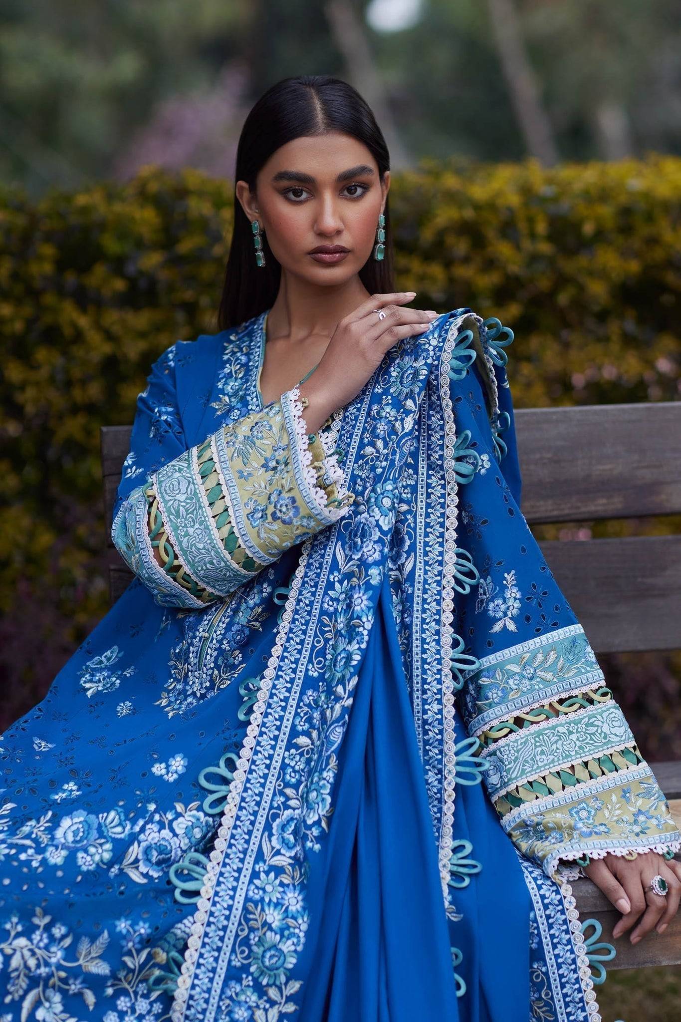 Elan | Lawn24 | IVANA (EL24-06 B) - Pakistani Designer Dress - by Elan | Type: Luxury - 100% Original at Saira Sultan