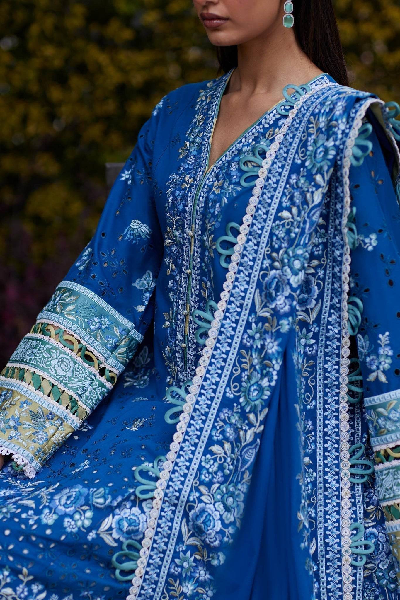 Elan | Lawn24 | IVANA (EL24-06 B) - Pakistani Designer Dress - by Elan | Type: Luxury - 100% Original at Saira Sultan