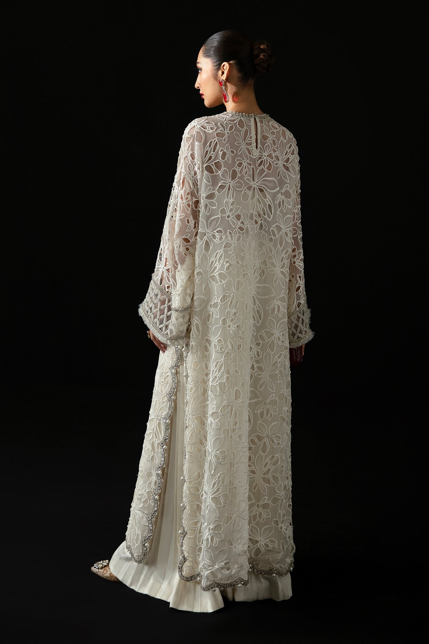 Elan | Pret Crepusule | VOILE D'ARGENT (EP-21308) S Ivory Organza
