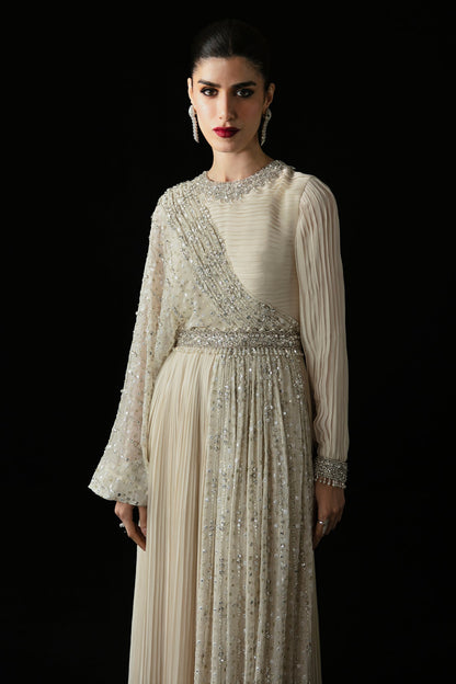 Elan | Pret Crepusule | CRISTAL DE LUNE (EP-21304) S Ivory Pure Chiffon