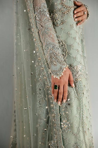 Elan | Pret Crepusule | RŠVE DE GIVRE (EP-21301) M Ice Blue Organza and Net
