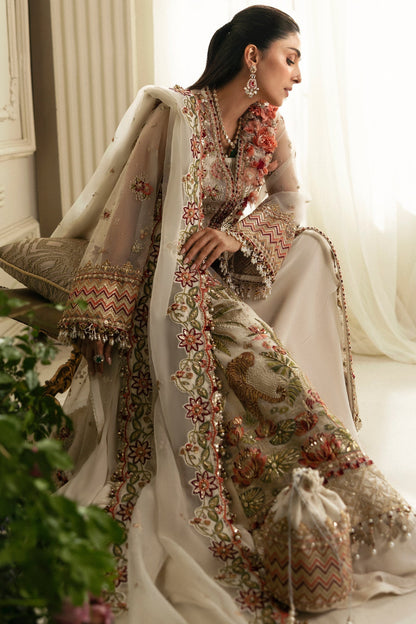 Elan | Wedding Festive 24 | BOTANICAL BLISS (EC24-02) L Ivory Poly Organza