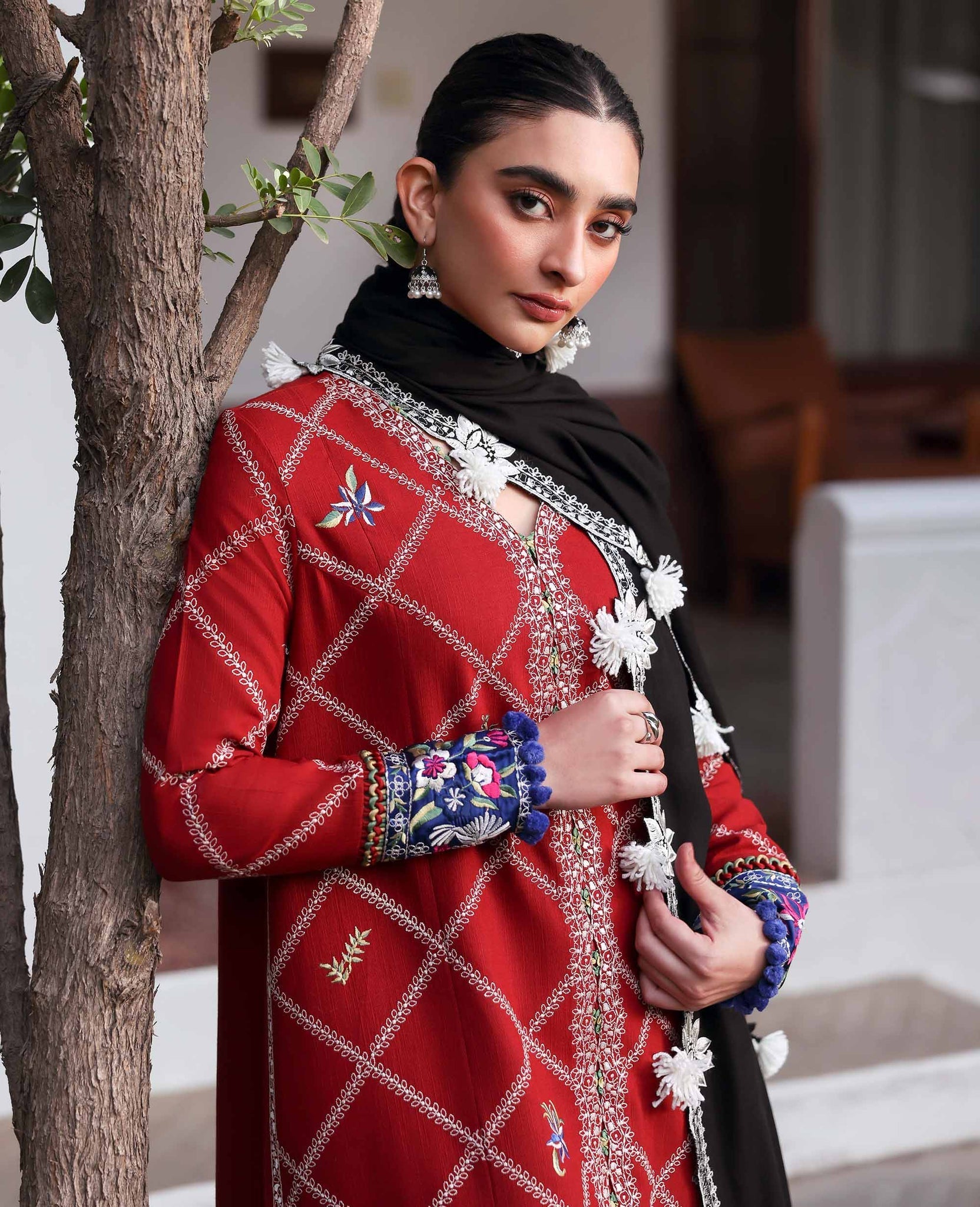 Republic Womenswear | Amaris Luxury Shawl 25 | Elara by Republic Womenswear - Designer Dress  - Type : Ladies Clothes - Available at Saira Sultan - 100% Original 