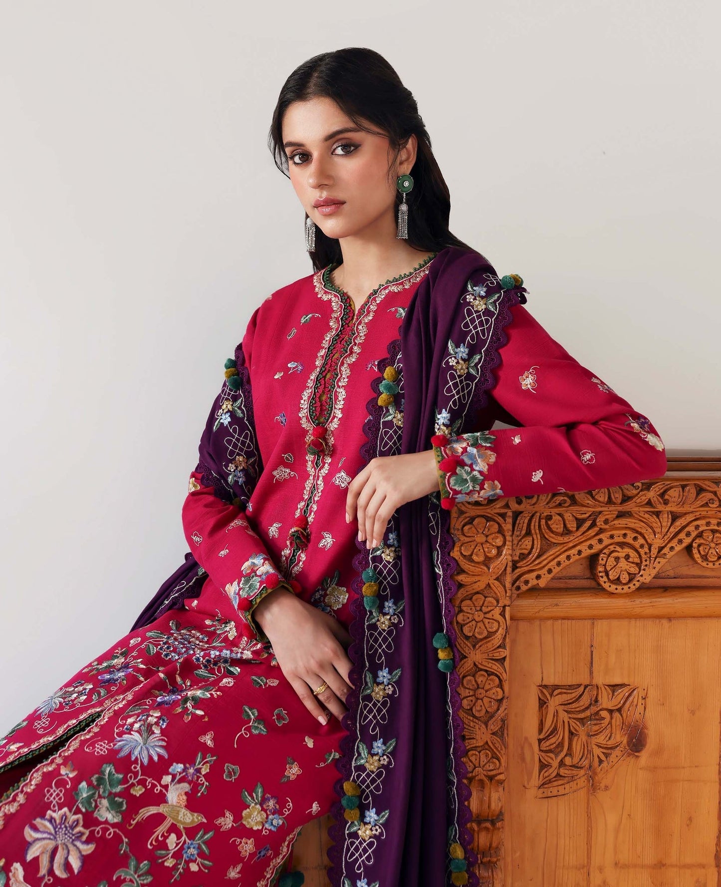Republic Womenswear | Amaris Luxury Shawl 25 | Elaria by Republic Womenswear - Designer Dress  - Type : Ladies Clothes - Available at Saira Sultan - 100% Original 