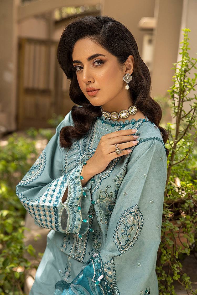 Ellena | Luxury Embroidered Collection | D25 - Pakistani Designer Dress - by Ellena | Type: Luxury - 100% Original at Saira Sultan