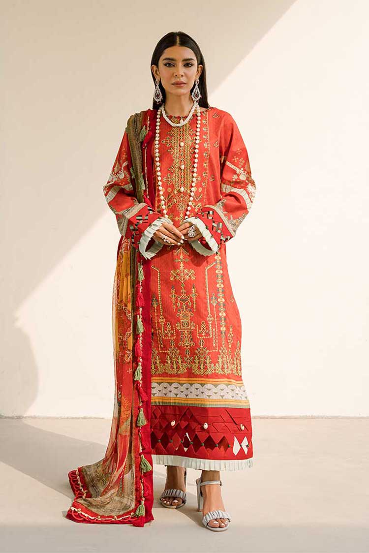 Ellena | Luxury Embroidered Collection | D18 - Pakistani Designer Dress - by Ellena | Type: Luxury - 100% Original at Saira Sultan