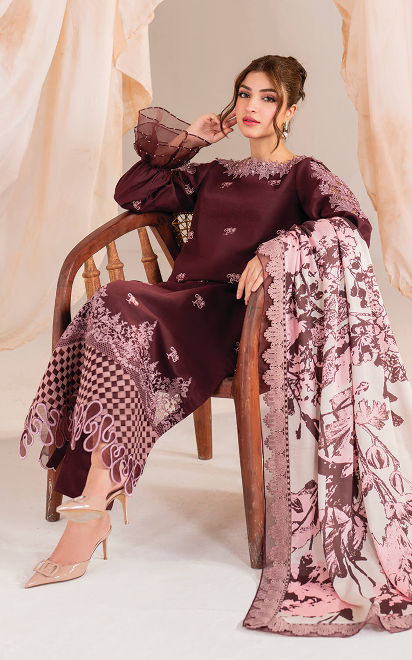 Asifa and Nabeel | Winter Meraki 24 | Elysian-MW-12 - Pakistani Designer Dress - by Asifa and Nabeel | Type: Ladies Clothes - 100% Original at Saira Sultan