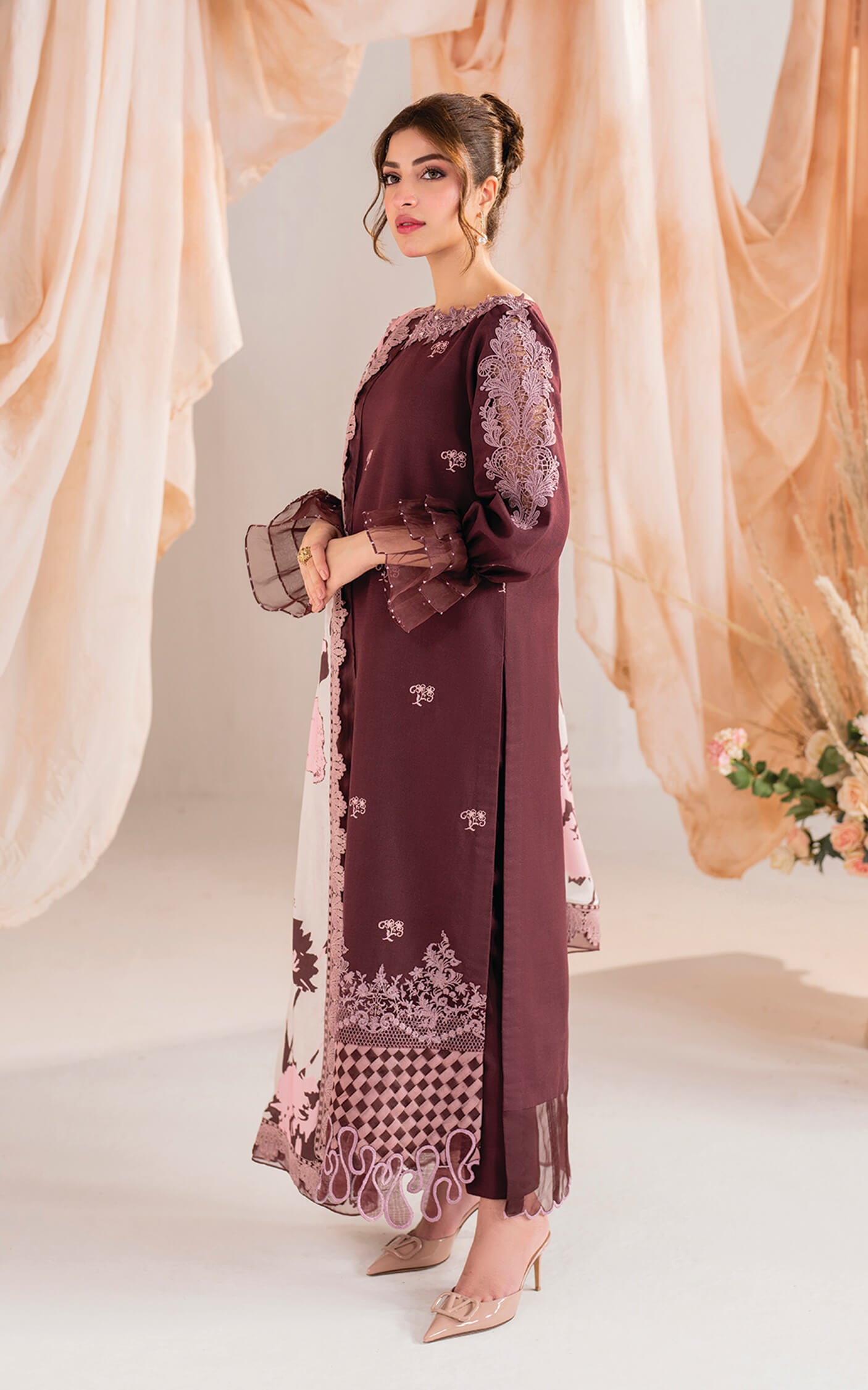 Asifa and Nabeel | Winter Meraki 24 | Elysian-MW-12 - Pakistani Designer Dress - by Asifa and Nabeel | Type: Ladies Clothes - 100% Original at Saira Sultan