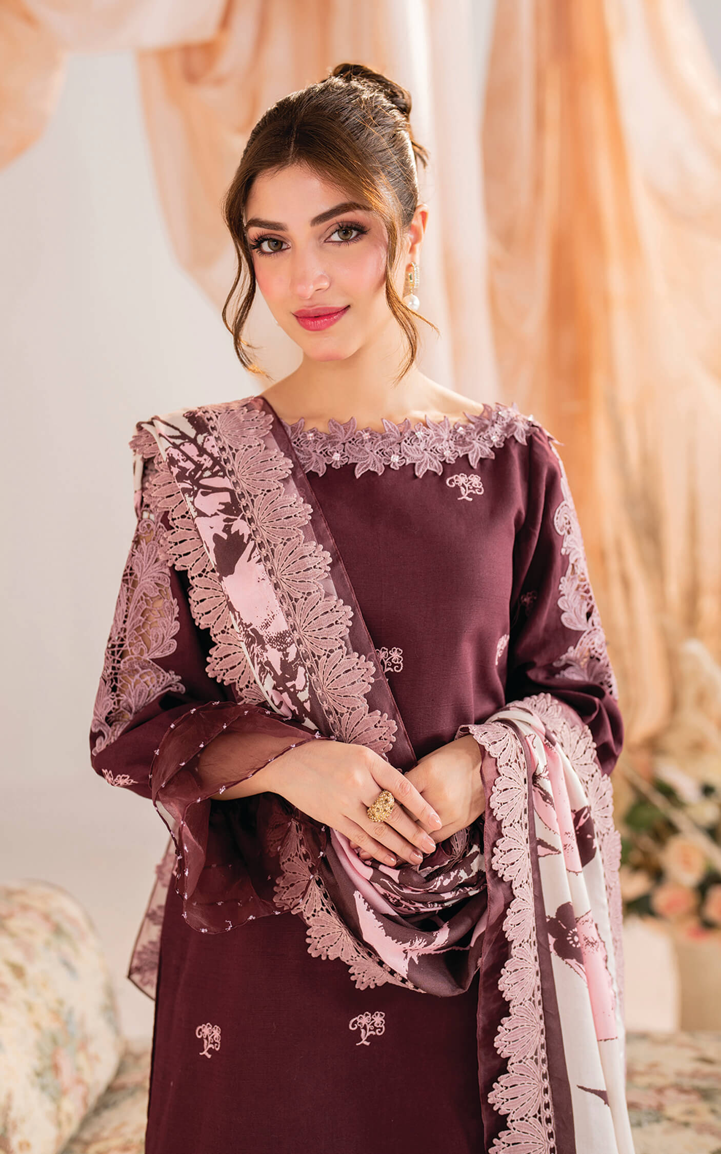 Asifa and Nabeel | Winter Meraki 24 | Elysian-MW-12 - Pakistani Designer Dress - by Asifa and Nabeel | Type: Ladies Clothes - 100% Original at Saira Sultan