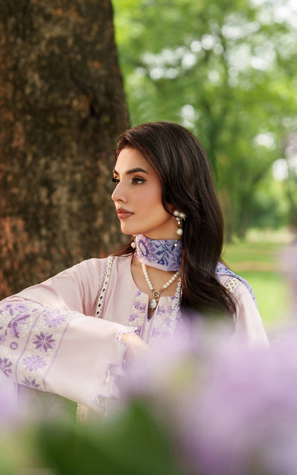 Asifa and Nabeel | Eden Cambric 25 | Elysian Petals ECU25-08 - Pakistani Designer Dress - by Asifa and Nabeel - Type : Ladies Clothes - 100% Original at Saira Sultan