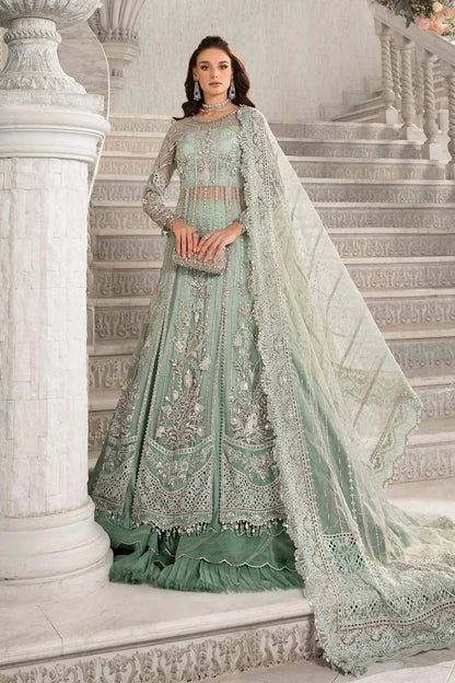 Maria B | Mbroidered Fabrics 2024 | BD-2803 - Pakistani Designer Dress - by Maria B | Type: Bridal - 100% Original at Saira Sultan