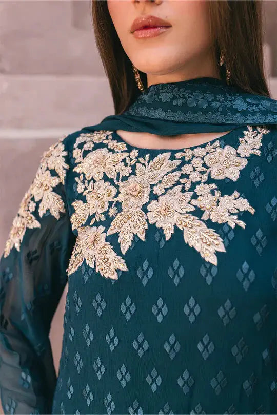Azure | Embroidered Ensembles 3 Pcs | Emerald Bloom - Pakistani Designer Dress - by Azure | Type: Formal - 100% Original at Saira Sultan