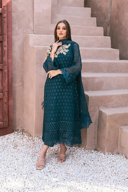 Azure | Embroidered Ensembles 3 Pcs | Emerald Bloom - Pakistani Designer Dress - by Azure | Type: Formal - 100% Original at Saira Sultan