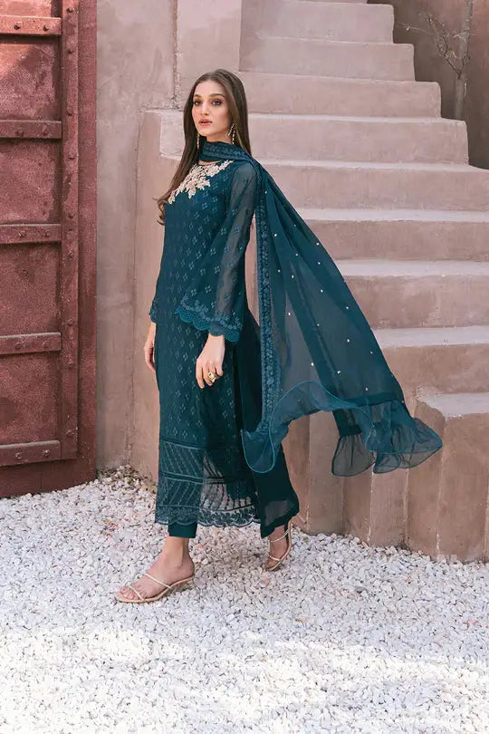 Azure | Embroidered Ensembles 3 Pcs | Emerald Bloom - Pakistani Designer Dress - by Azure | Type: Formal - 100% Original at Saira Sultan