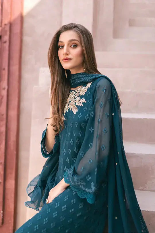 Azure | Embroidered Ensembles 3 Pcs | Emerald Bloom - Pakistani Designer Dress - by Azure | Type: Formal - 100% Original at Saira Sultan