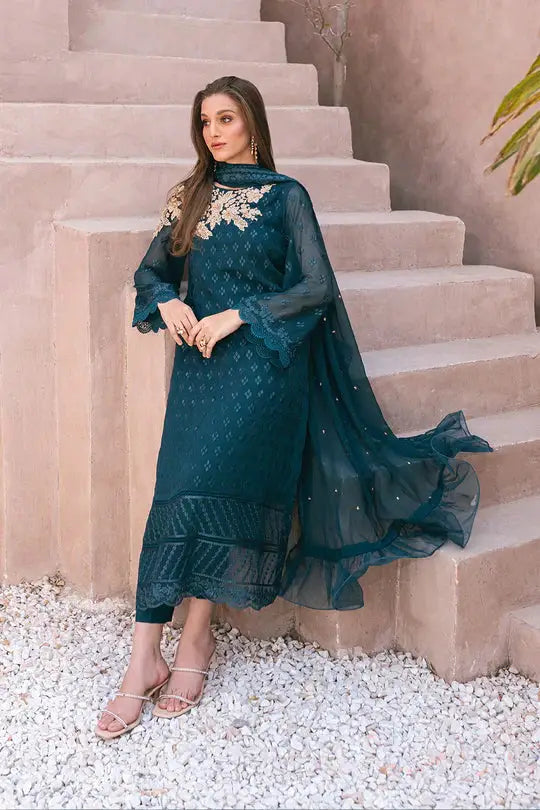 Azure | Embroidered Ensembles 3 Pcs | Emerald Bloom - Pakistani Designer Dress - by Azure | Type: Formal - 100% Original at Saira Sultan