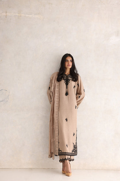 Sana Abbas | Luxury Pret | Emira XS Beige Pure Karandi