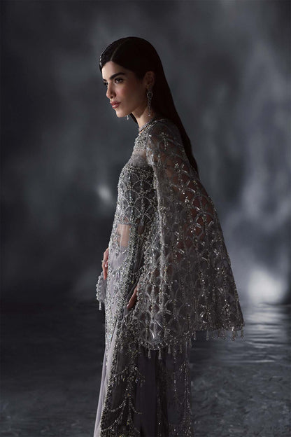 Enzo | Chateau De Lumiere | Raffin©e L Steel Gray Hue Organza
