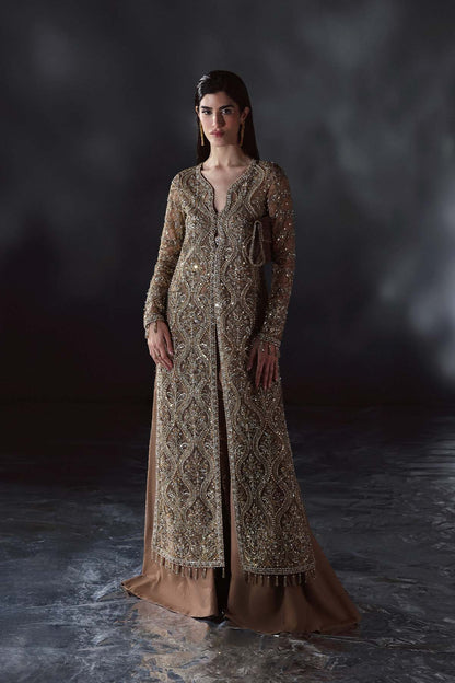 Enzo | Chateau De Lumiere | Nue XS Mustard Brown Organza